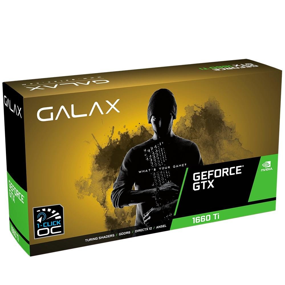 Placa de Vídeo Galax NVIDIA GeForce GTX 1660 Ti | KaBuM!
