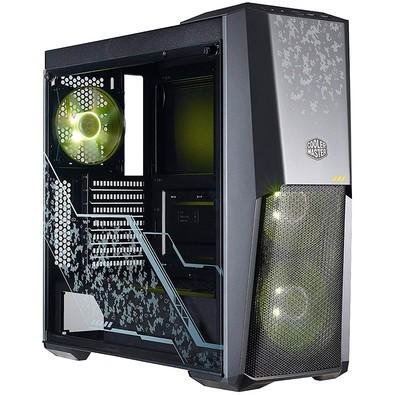 Marcado pelo espírito do TUF Gaming, o MasterBox MB500 é um complemento perfeito para qualquer configuração (TUF).