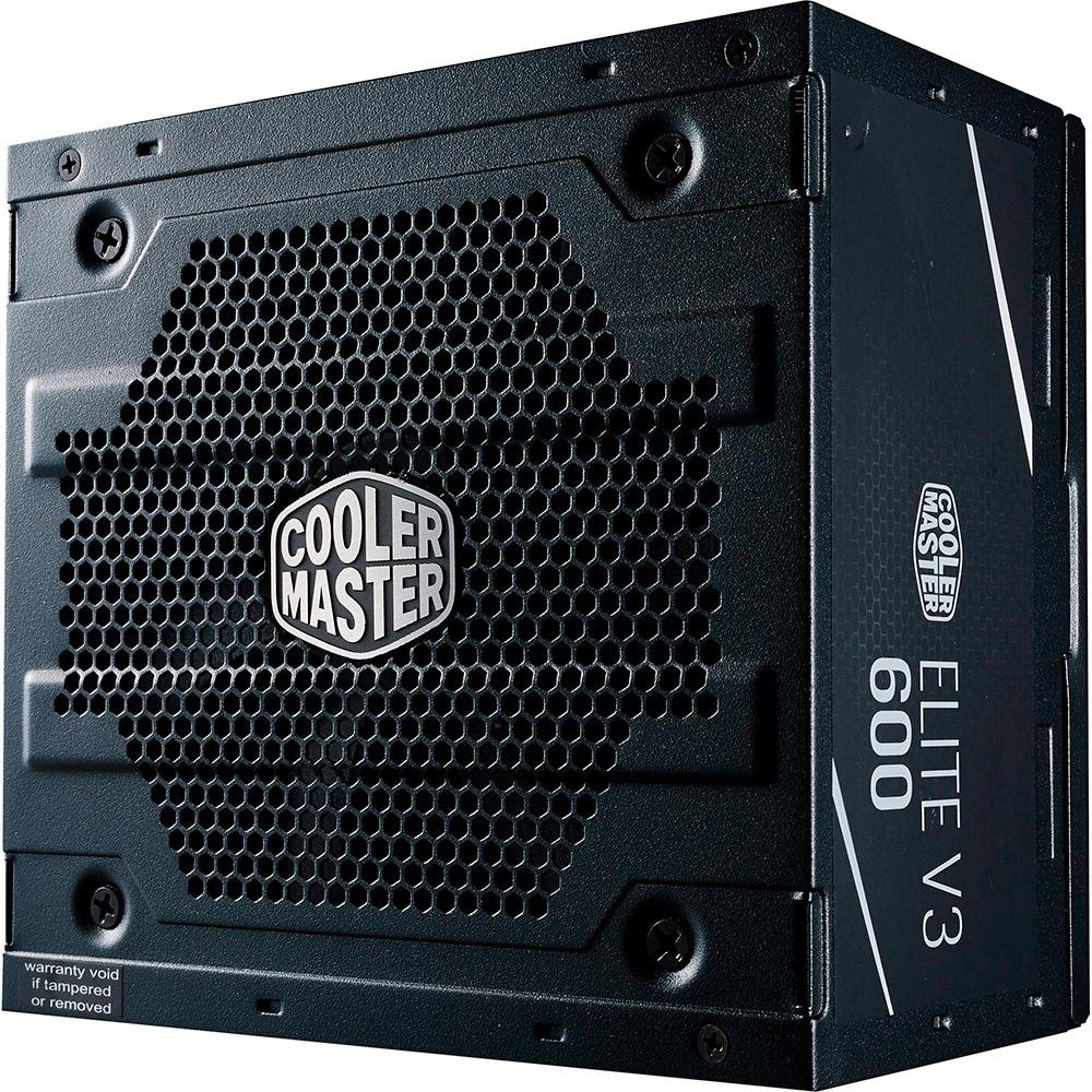 Fonte Cooler Master Elite V3, 600W - MPW-6001-ACAAN1 Fonte Cooler Master Elite V3, 600W - MPW-6001-ACAAN1