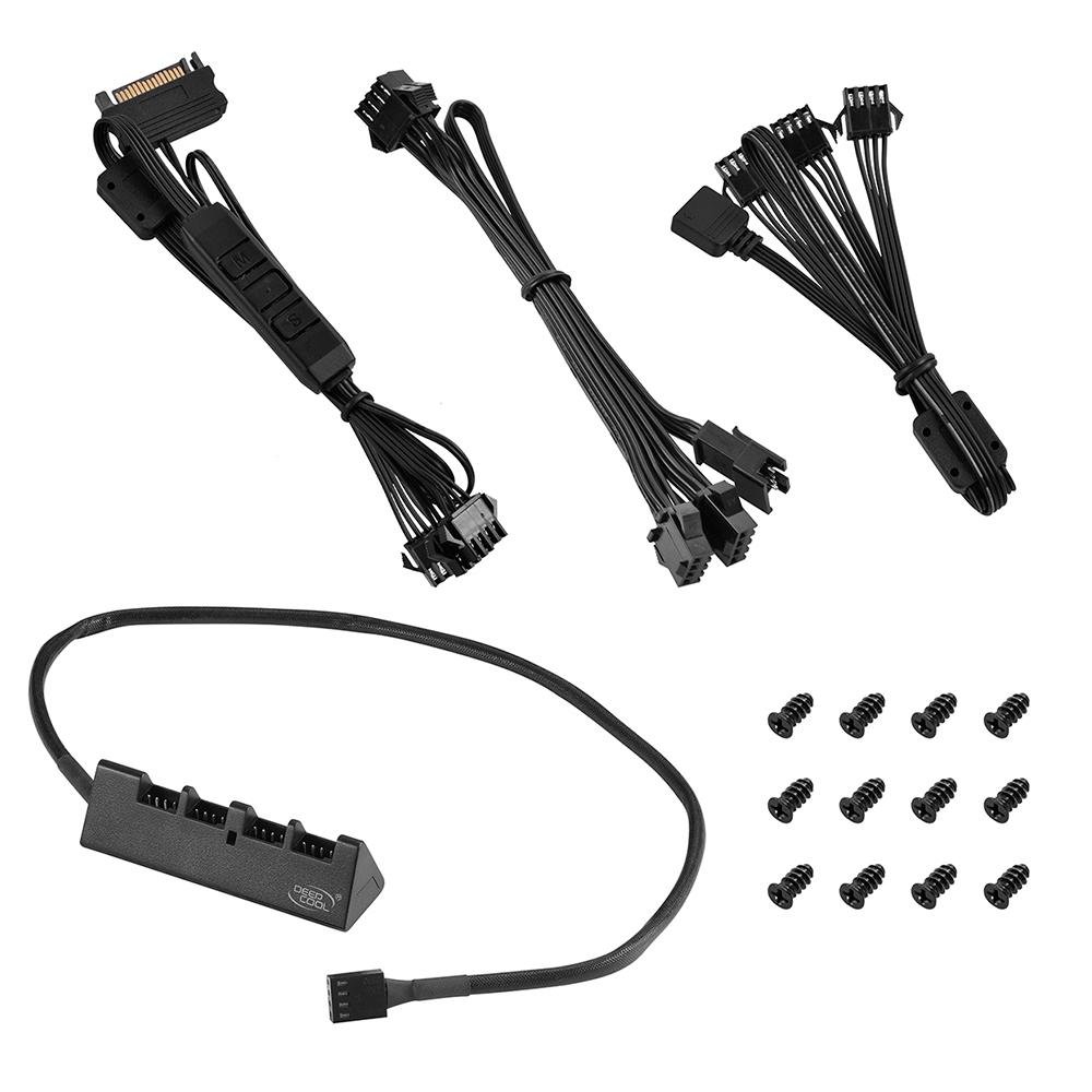 Imagem 9 de 10 do produto Kit Com 3 Ventoinha DeepCool RF 120, 120mm, RGB, Preto - DP-FRGB-RF120-3C