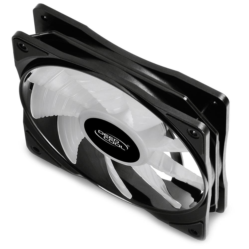 Imagem 6 de 10 do produto Kit Com 3 Ventoinha DeepCool RF 120, 120mm, RGB, Preto - DP-FRGB-RF120-3C