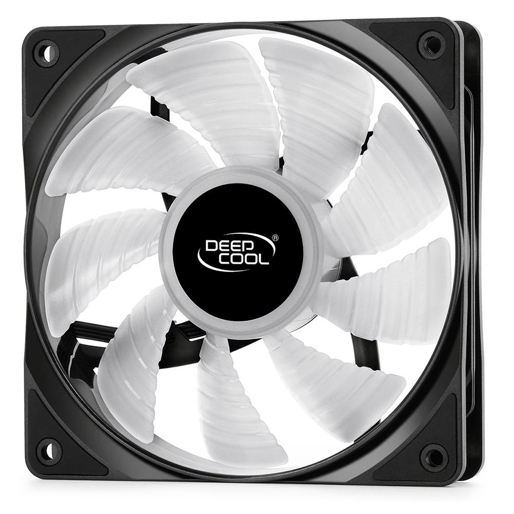 Imagem 4 de 10 do produto Kit Com 3 Ventoinha DeepCool RF 120, 120mm, RGB, Preto - DP-FRGB-RF120-3C