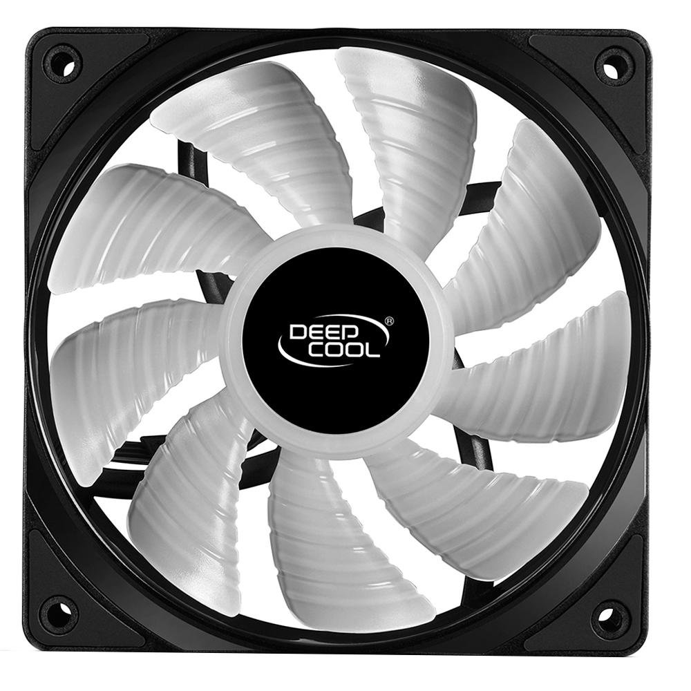 Imagem 5 de 10 do produto Kit Com 3 Ventoinha DeepCool RF 120, 120mm, RGB, Preto - DP-FRGB-RF120-3C