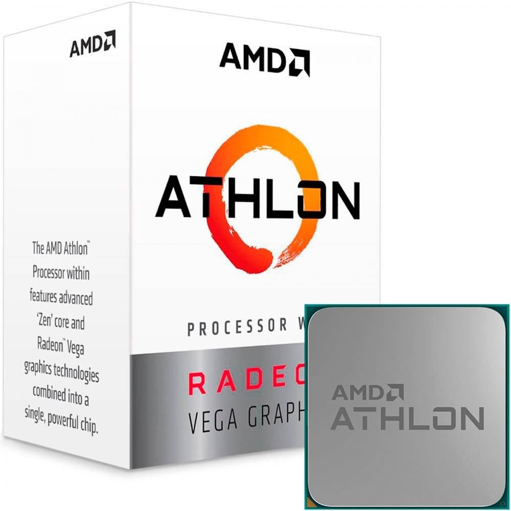 Processador AMD Athlon 220GE, Cache 5MB, 3.4GHz, AM4 - YD220GC6FBBOX