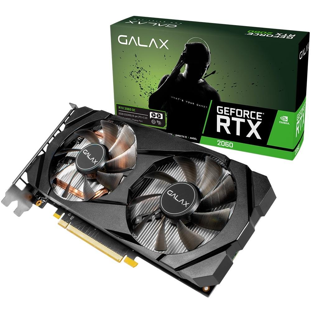 Imagem 2 de 9 do produto Placa de Vídeo Galax NVIDIA GeForce RTX 2060 6GB, GDDR6 - 26NRL7HPX7OC