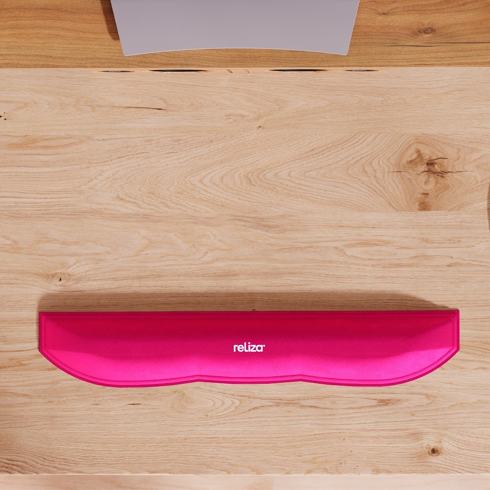 Apoio Ergonômico para Digitação Reliza Comfort, Revestimento em Neoprene, Magenta - ( Balão.info - foto 3