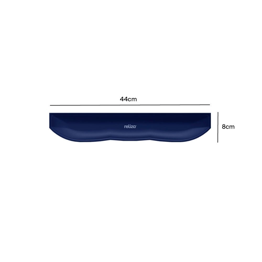 Imagem 2 de 4 do produto Apoio Ergonômico para Digitação Reliza Comfort, Revestimento em Neoprene, Marinho - 010921