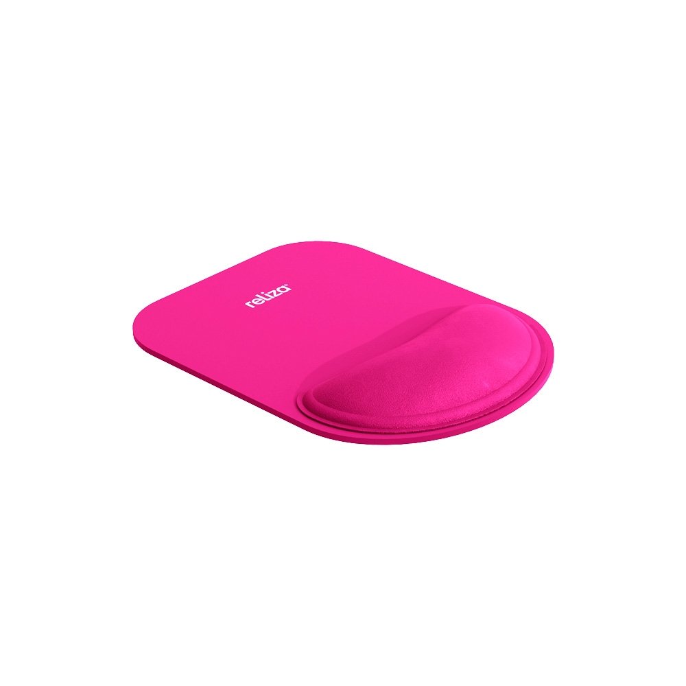 Mousepad Ergonômico Reliza Compact, Com Apoio de Pulso em Gel, Magenta - ( Balão.info - view 2