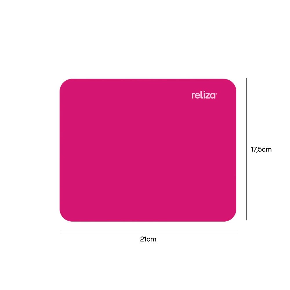 Mousepad Retangular Reliza, Revestimento em Tecido, Magenta - ( Balão.info - foto 2