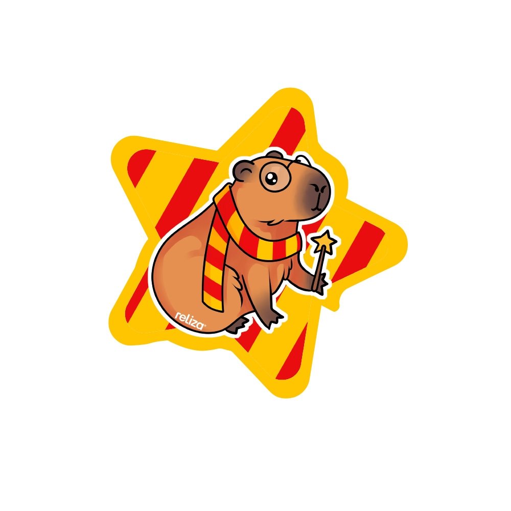 Mousepad Decor Reliza Colorfun, Estampa Capivara Mágica, Retangular, Colorido - 011640