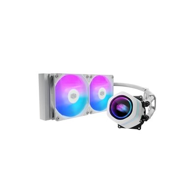 Water Cooler Cooler Master MasterLiquid Core Nex 240 White, ARGB, Intel e AMD, 240mm, Branco - MLX-D24M-A18PA-RW