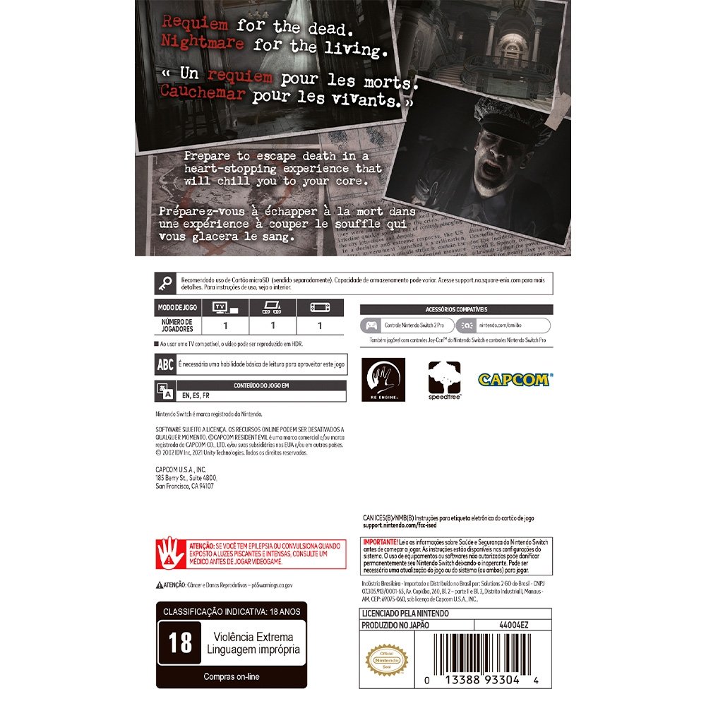 Imagem 27 de 27 do produto Jogo RESIDENT EVIL REQUIEM para Nintendo Switch 2 - CP000037NSW