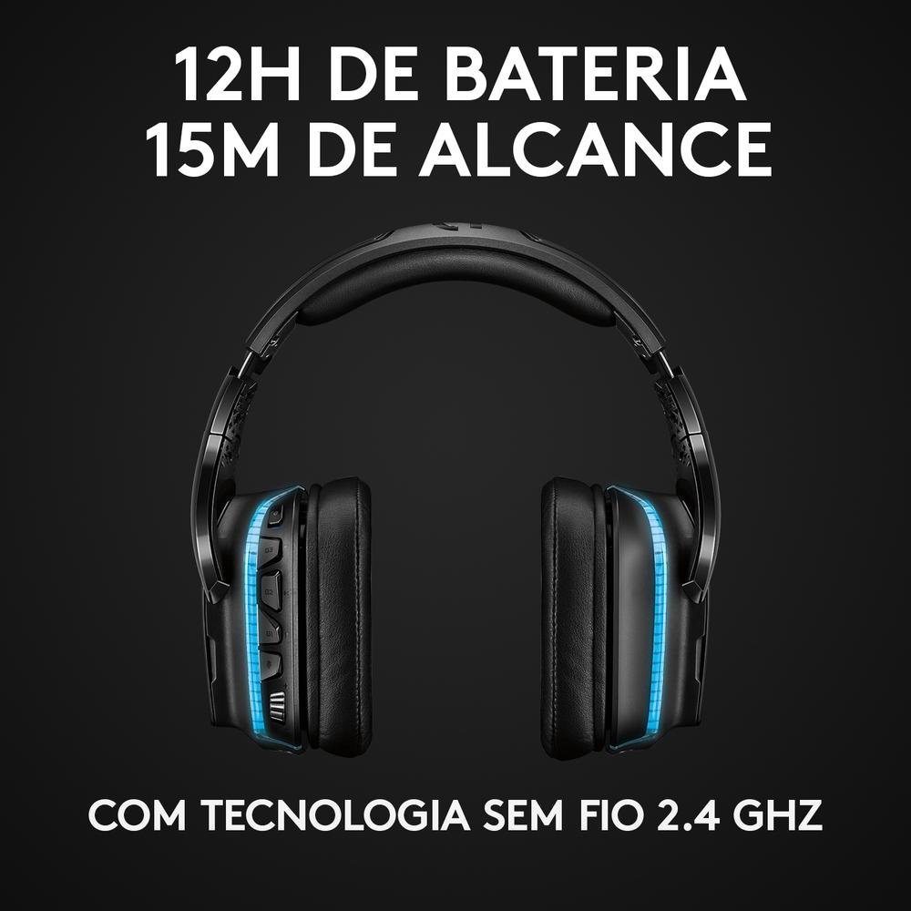 Headset Gamer Sem Fio Logitech G935 7.1 Dolby Surround RGB LIGHTSYNC para  PC, PlayStation, Xbox e Switch - 981-000742 | KaBuM!