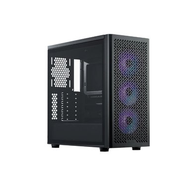 Gabinete Gamer Cooler Master Elite 502, Mid Tower, E-ATX, Lateral em Vidro, 4x FAN ARGB, Preto - E502-KGNN-SAZ