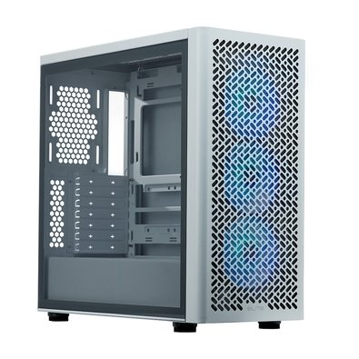 Gabinete Gamer Cooler Master Elite 502 White, Mid Tower, ATX, Lateral em Vidro, 4x FAN ARGB, Branco - E502-WGNN-SAZ
