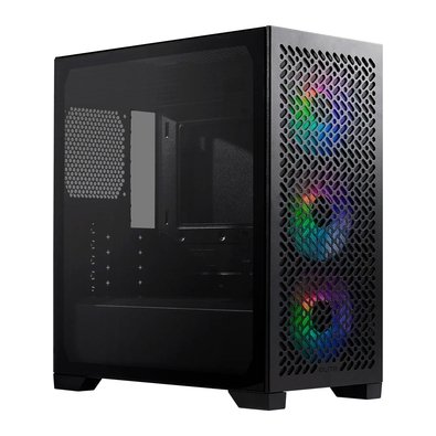 Gabinete Gamer Cooler Master Elite 302, Mini Tower, ATX, Lateral em Vidro, 3x FAN ARGB, Preto - E302-KGNN-S00
