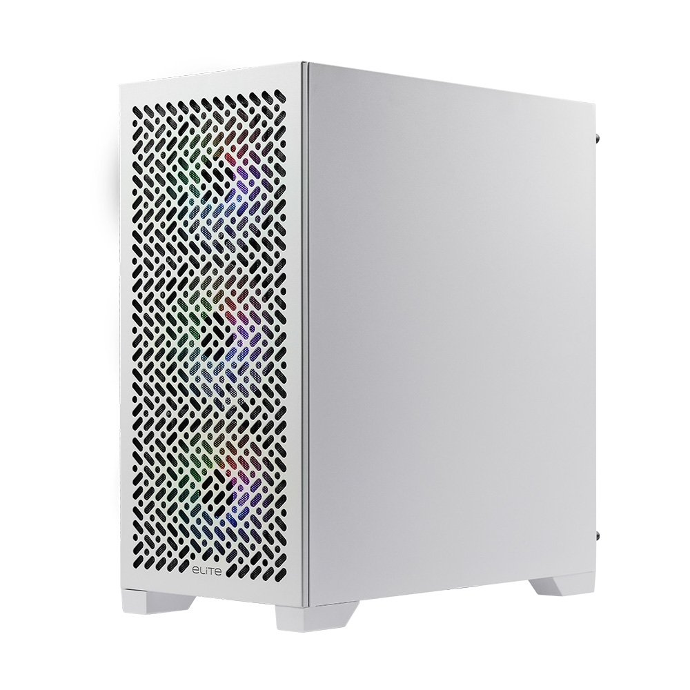 Imagem 3 de 6 do produto Gabinete Gamer Cooler Master Elite 302 White, Mini Tower, ATX, Lateral em Vidro, 4x FAN ARGB, Branco - E302-WGNN-SAZ