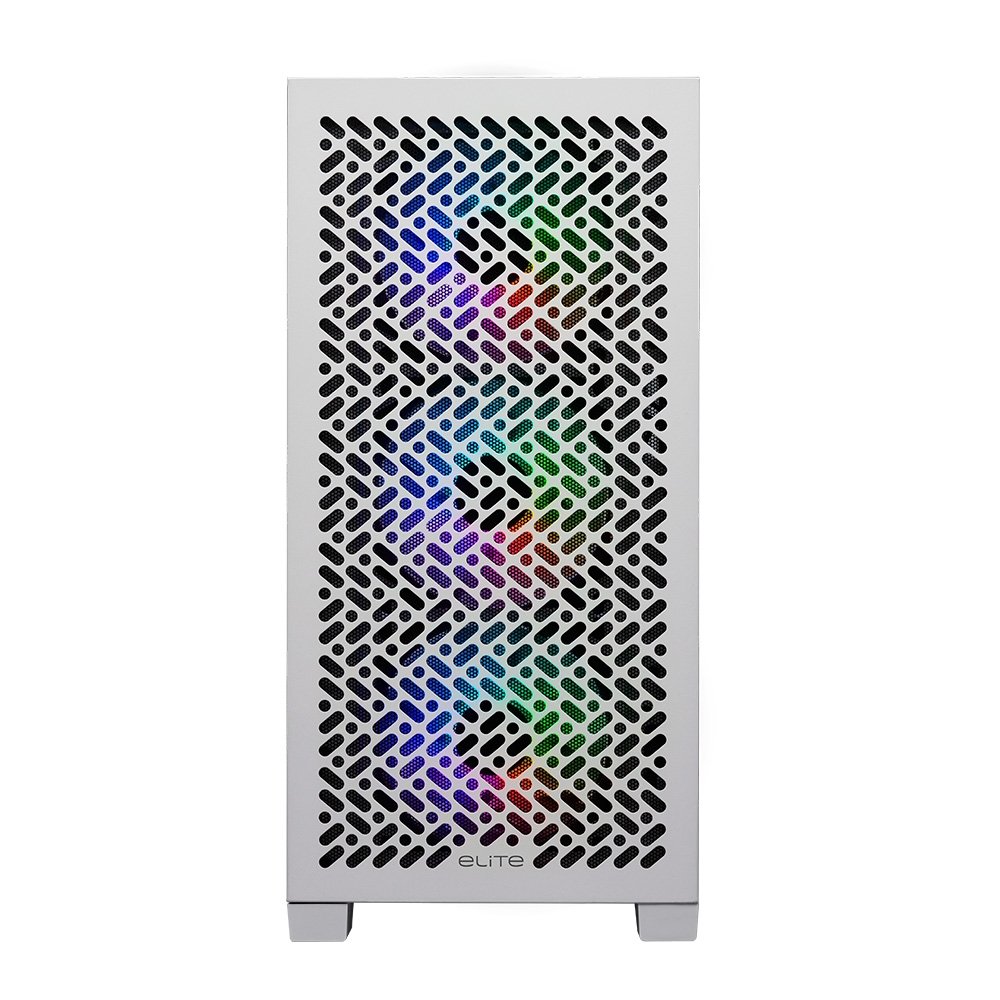 Imagem 2 de 6 do produto Gabinete Gamer Cooler Master Elite 302 White, Mini Tower, ATX, Lateral em Vidro, 4x FAN ARGB, Branco - E302-WGNN-SAZ
