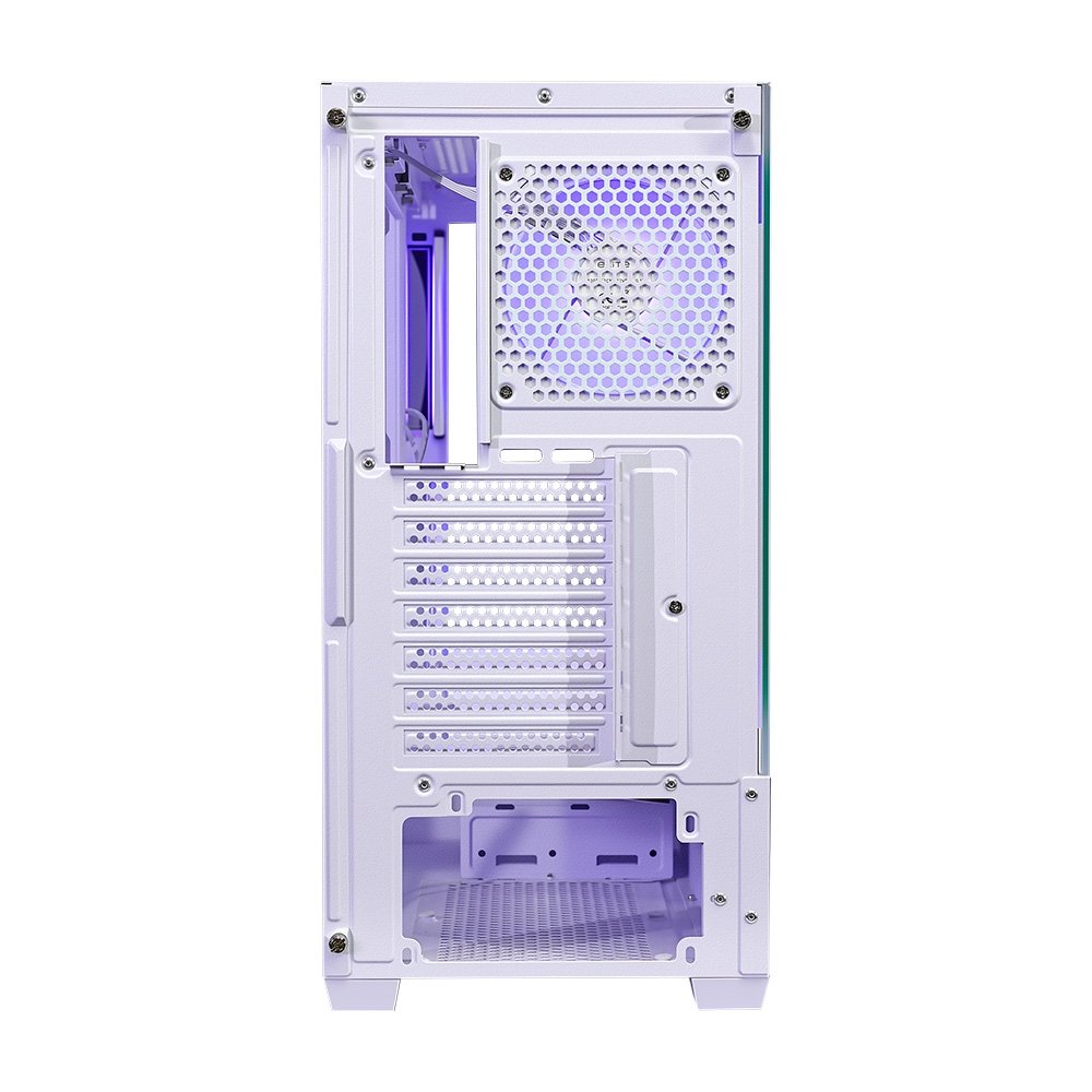 Imagem 5 de 6 do produto Gabinete Gamer Cooler Master Elite 690 Wood, Mid Tower, ATX, Lateral e Frontal em Vidro, 3x FAN ARGB, Branco e Madeira - E690-WHNN-S00