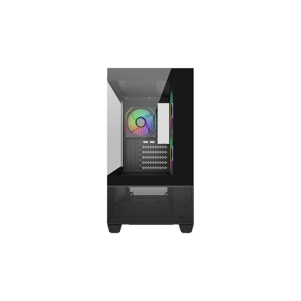 Imagem 2 de 3 do produto Gabinete Gamer Cooler Master Elite 490, Mini Tower, M-ATX, Lateral e Frontal em Vidro, 3x FAN ARGB, Preto - E490-KHNN-S00