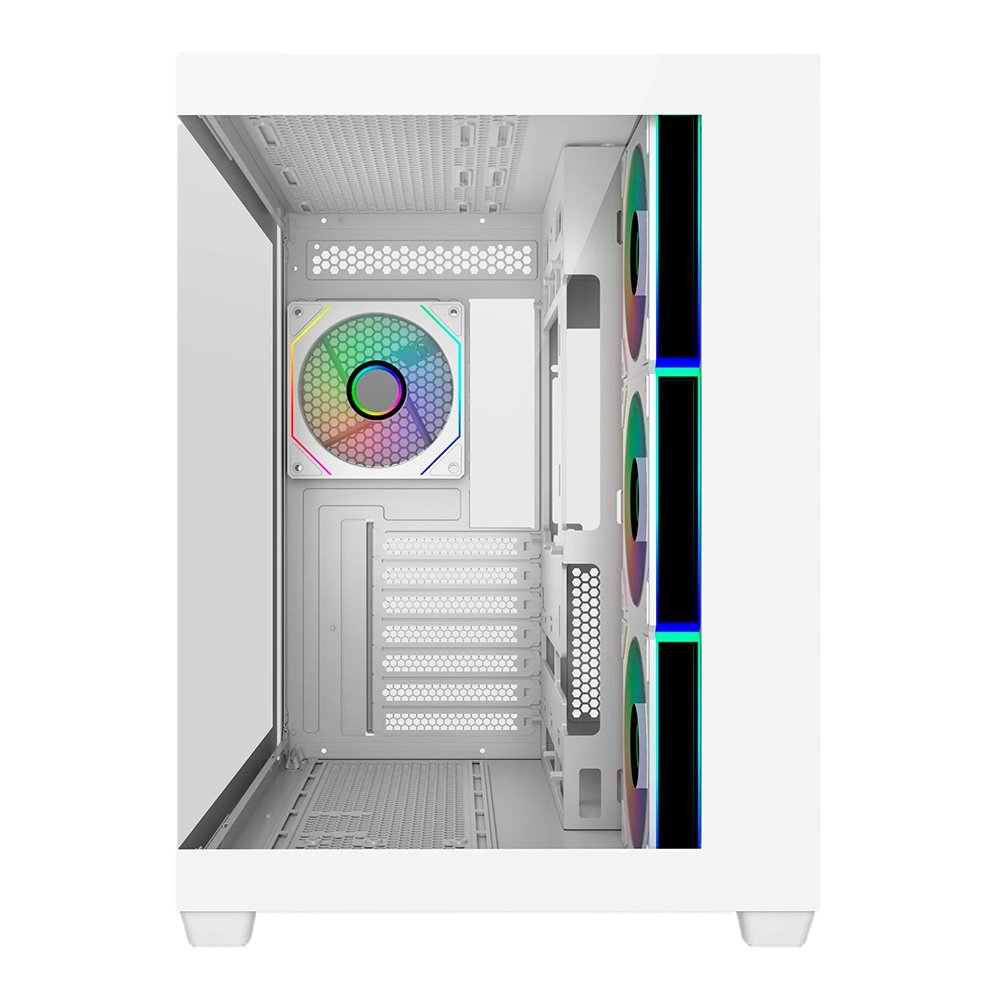 Imagem 3 de 3 do produto Gabinete Gamer Cooler Master Elite 681 White, Mid Tower, ATX, Lateral e Frontal em Vidro, 4x FAN ARGB, Branco - E681-WHNN-S00