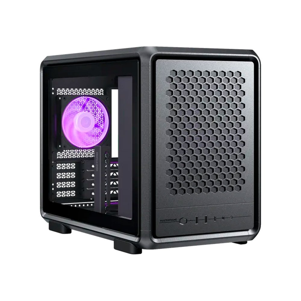 Gabinete Gamer Cooler Master MasterFrame 400 Mesh, Mid Tower, M-ATX, Lateral em Vidro, 1x FAN ARGB, Preto - MF400M-KHNN-S00