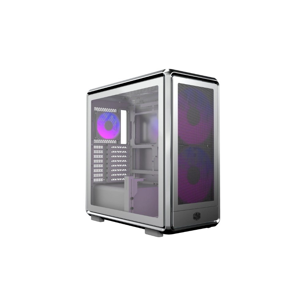 Gabinete Gamer Cooler Master MasterFrame 600 Mesh ARGB, Mid Tower, E-ATX, Lateral em Vidro, 2x FAN ARGB, 1x FAN ARGB, Prata - MF600M-SGNN-S01