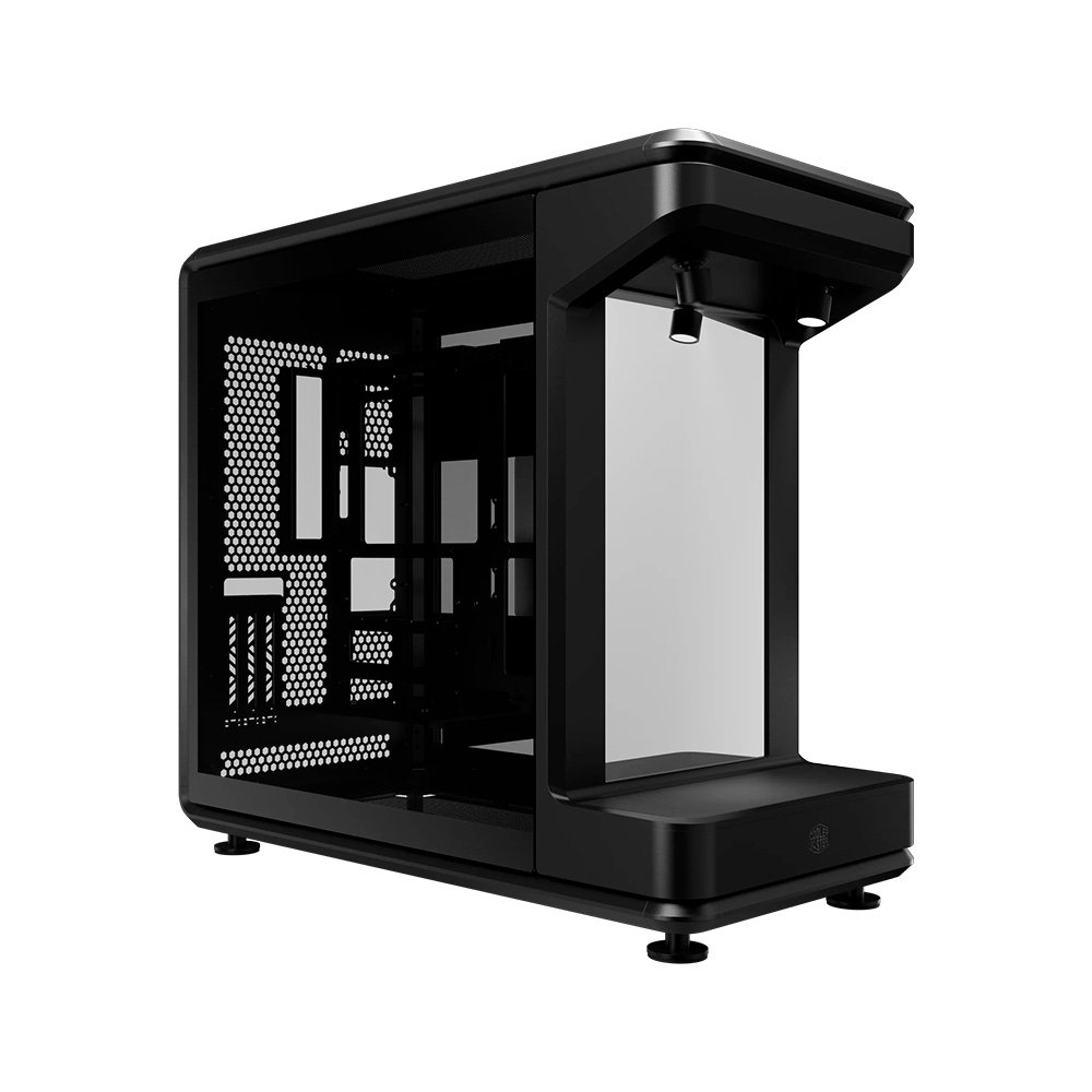 Imagem 2 de 3 do produto Gabinete Gamer Cooler Master MasterFrame 360 Stage Mirror, Mid Tower, ATX, BTF (ATX), Lateral e Frontal em Vidro, Preto - MF360-KHNN-S01