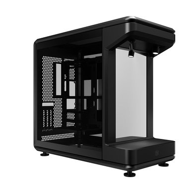 Gabinete Gamer Cooler Master MasterFrame 360 Stage Mirror, Mid Tower, ATX, BTF (ATX), Lateral e Frontal em Vidro, Preto - MF360-KHNN-S01