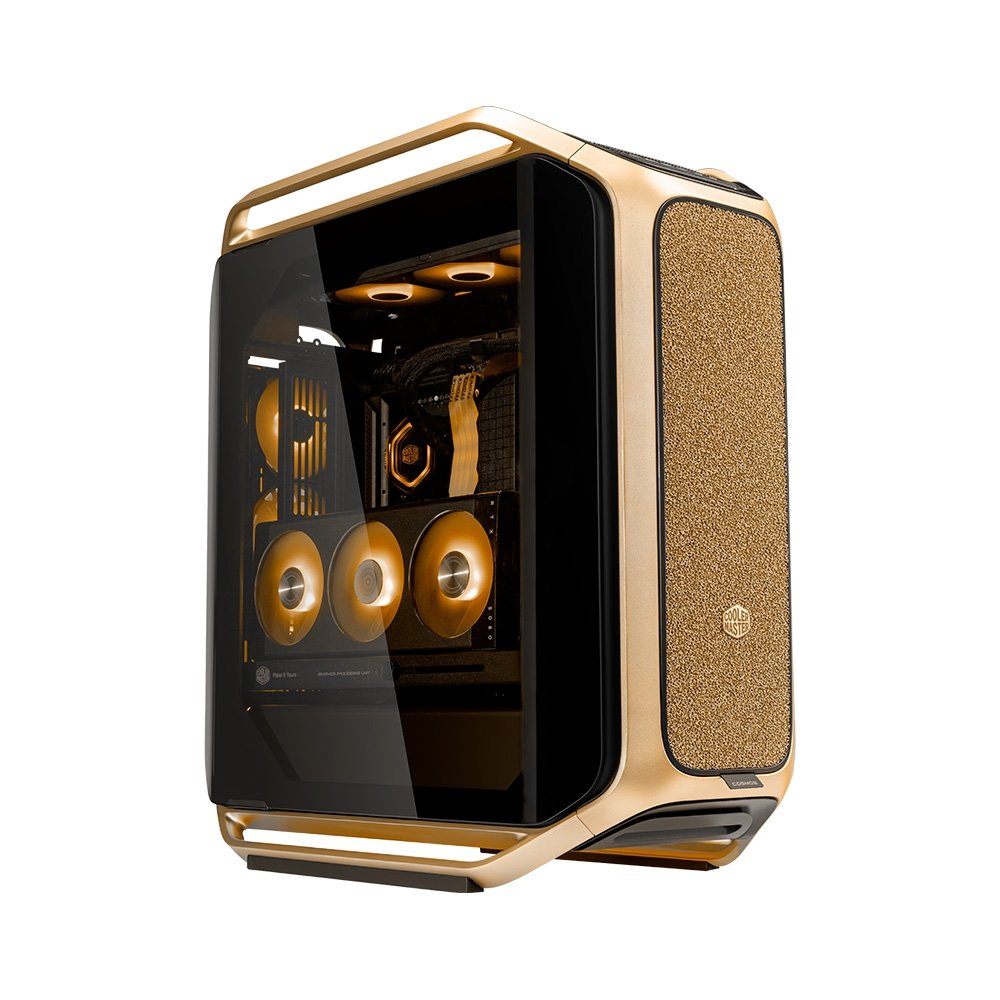 Gabinete Gamer Cooler Master COSMOS Alpha Gold, Full Tower, E-ATX, EEB, Lateral em Vidro Temperado, 3X FANs - C700-GGNN-S00