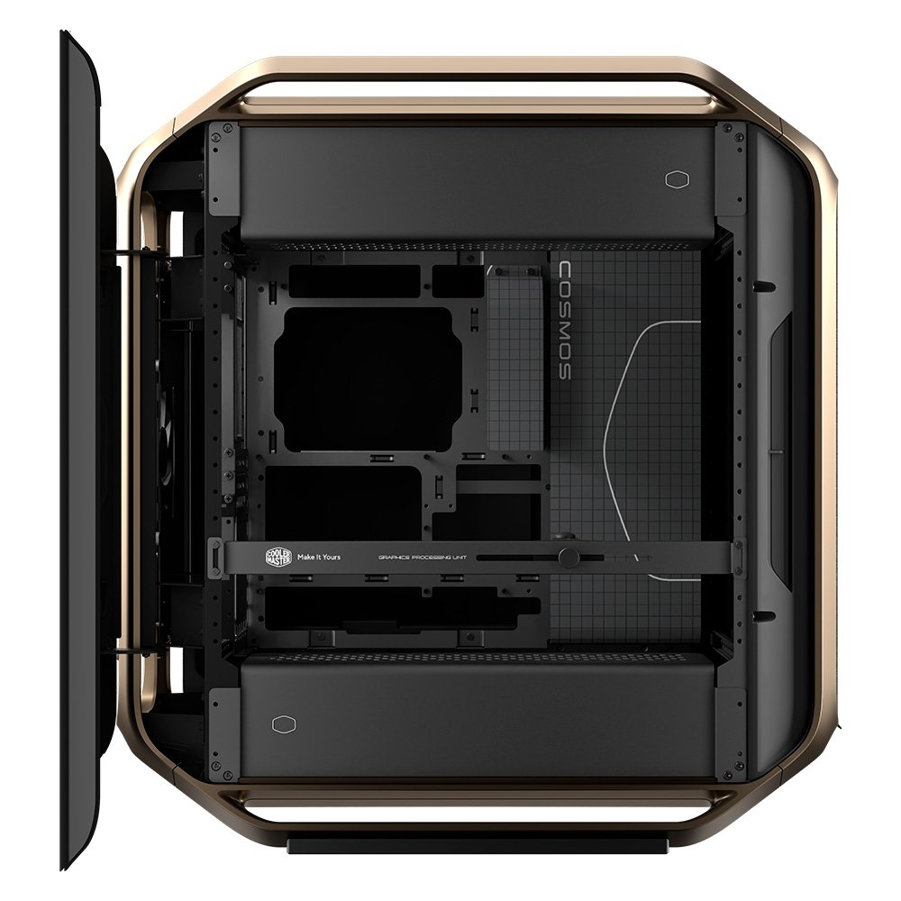 Imagem 9 de 13 do produto Gabinete Gamer Cooler Master COSMOS Alpha Gold, Full Tower, E-ATX, EEB, Lateral em Vidro Temperado, 3X FANs - C700-GGNN-S00