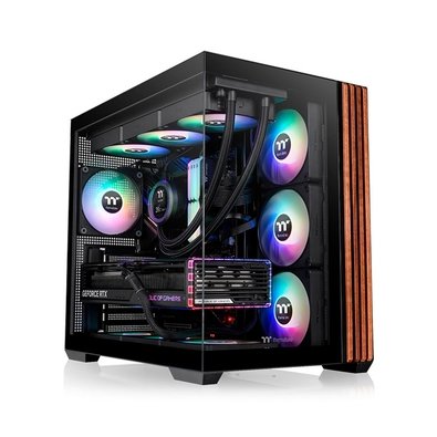 Gabinete Thermaltake View 380 TG ARGB Snow | KaBuM
