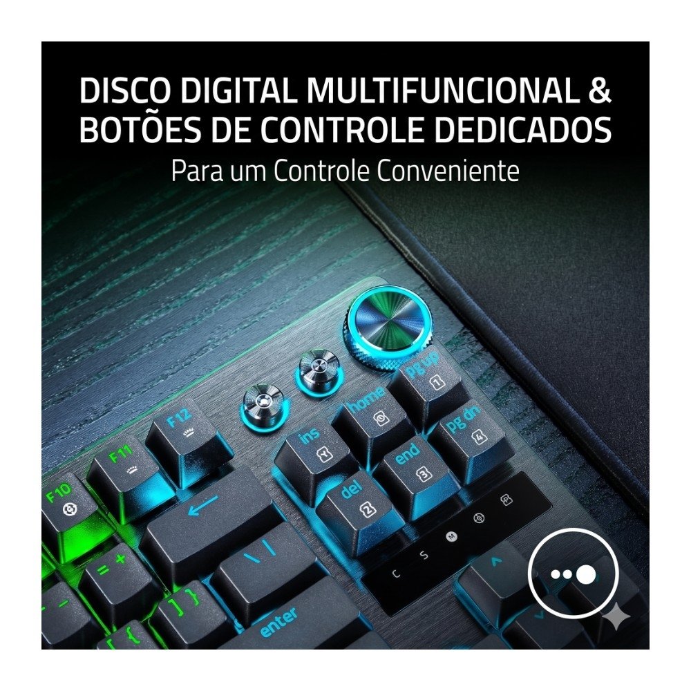 Teclado Gamer Óptico ( Balão.info) V3 Pro 8000hz TKL, Switch Óptico Analógico Gen-2, Rapid Trigger, Snap Tap - Preto - RZ03-( Balão.info - foto 6