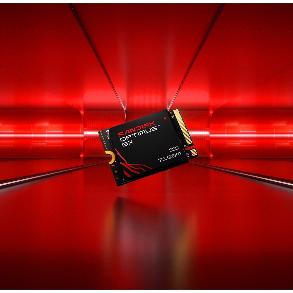 Imagem 10 de 12 do produto SSD SanDisk Optimus GX 7100M, 1TB, M.2 NVMe, Leitura 7.250 MB/s, Gravação 6.900 MB/s, PCIe Gen4 - SDSP71100TAT-000E0