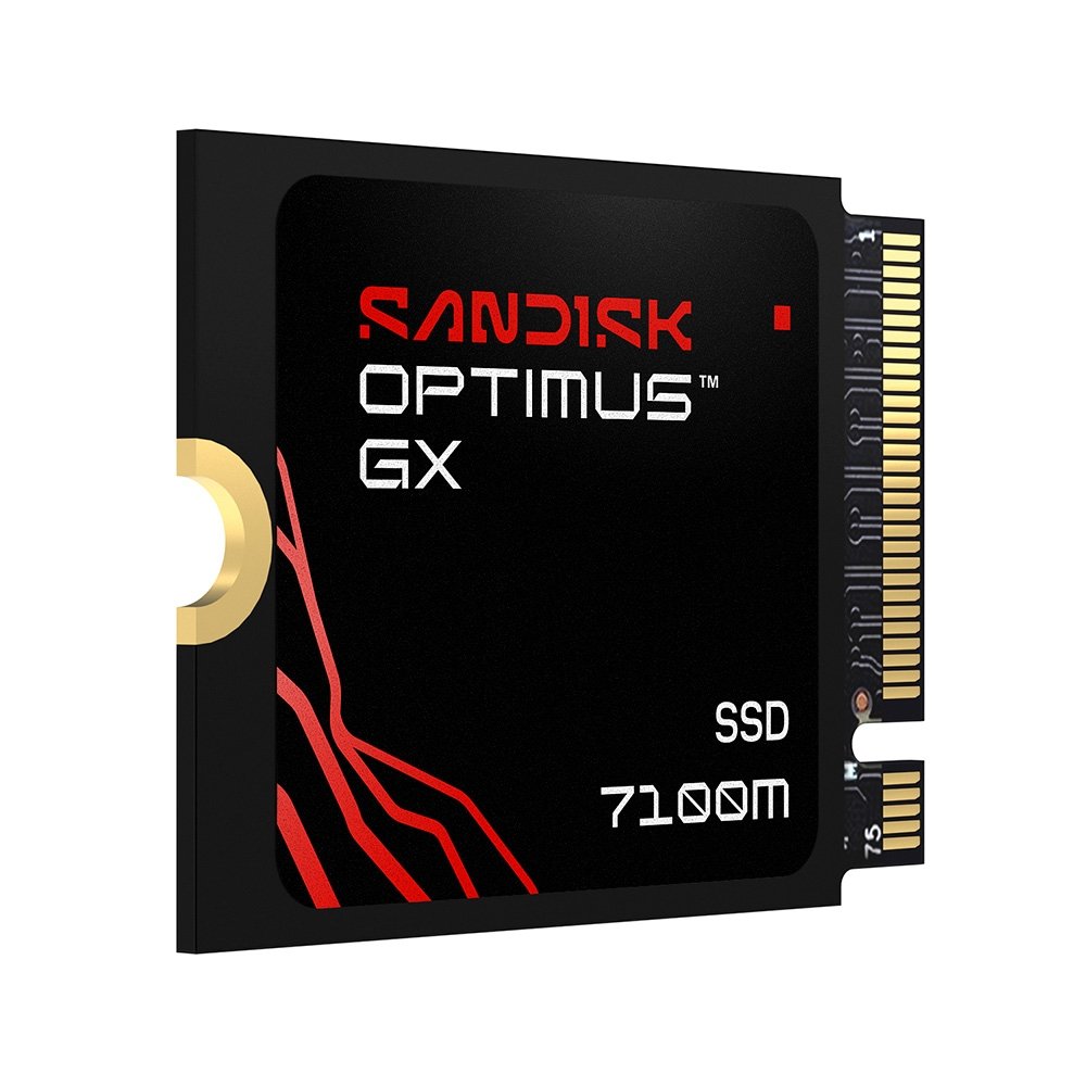 Imagem 4 de 12 do produto SSD SanDisk Optimus GX 7100M, 1TB, M.2 NVMe, Leitura 7.250 MB/s, Gravação 6.900 MB/s, PCIe Gen4 - SDSP71100TAT-000E0