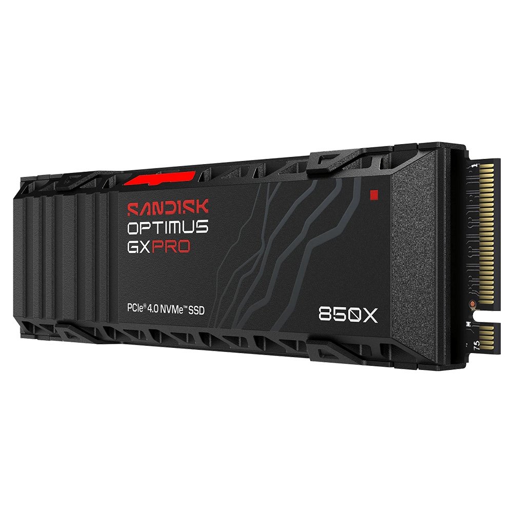 SSD SanDisk Optimus GX PRO 850X com Dissipador, 1TB, M.2 2280, PCIe 4.0 x4, NVMe, Leitura: 7300 MB/s, Gravação: 6300 MB/s - SDSP81100TAH-000E0 - view 2