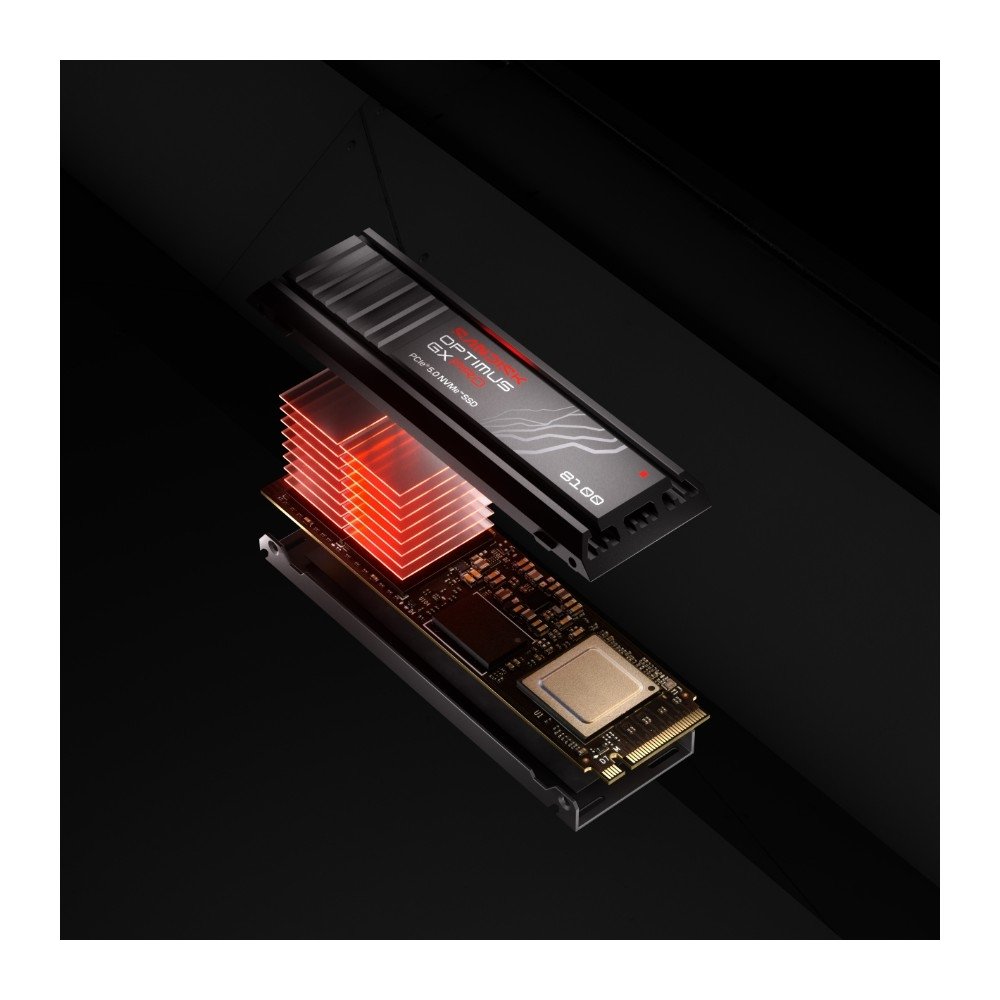 Imagem 11 de 11 do produto SSD SanDisk Optimus GX PRO 8100, 1TB, M.2 NVMe, Leitura 14.900 MB/s, Gravação 600 TBW, PCIe 5.0 - SDSP82100TAN-000E0
