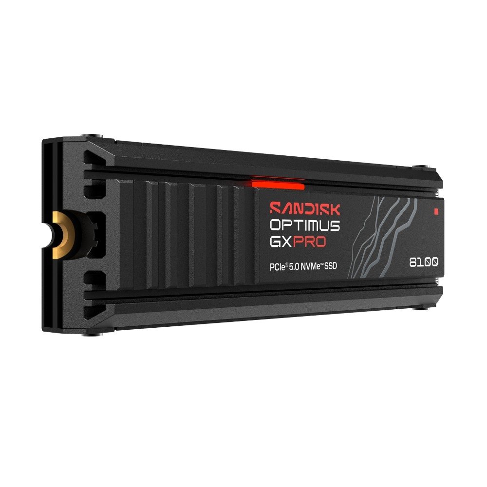 Imagem 3 de 11 do produto SSD SanDisk Optimus GX PRO 8100, 1TB, M.2 NVMe, Leitura 14.900 MB/s, Gravação 600 TBW, PCIe 5.0 - SDSP82100TAN-000E0