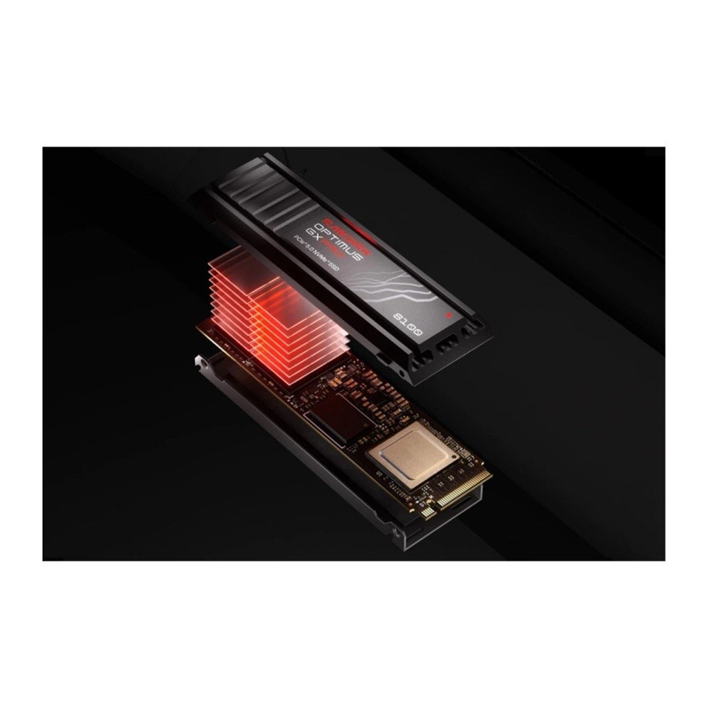 SSD SanDisk Optimus GX PRO 8100 com Dissipador, 1TB, M.2 NVMe, PCIe 5.0 - SDSP82100TAH-000E0 - view 3