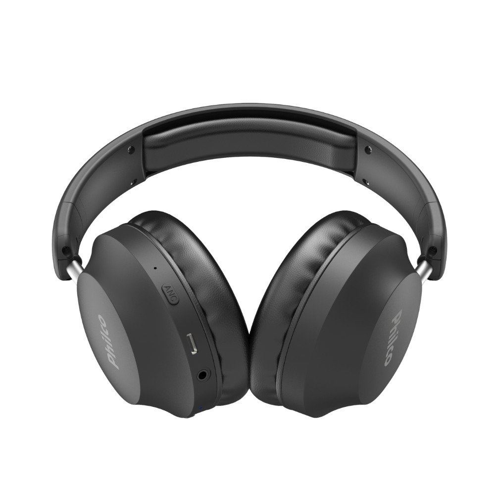Fone de Ouvido Sem Fio Philco PFO09P, Bluetooth 5.4, Over-Ear, Preto - PFO09P - view 2
