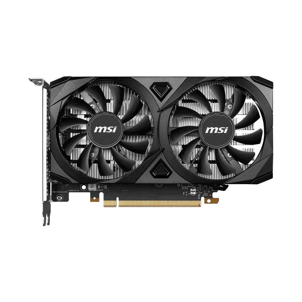 Imagem 2 de 5 do produto Placa de Vídeo MSI RTX 3050 Ventus 2X OC NVIDIA GeForce, 6GB GDDR6, 96-bit - G3050V2X6C
