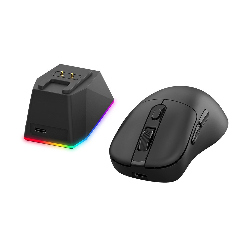Mouse Gamer Sem Fio Redragon Ebony Standard, RGB, 24000 DPI, Com Carregador, Preto - M998-STD-1K