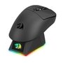 Mouse Gamer Sem Fio Redragon Ebony Standard, RGB, 24000 DPI, Com Carregador, Preto - M998-STD-1K