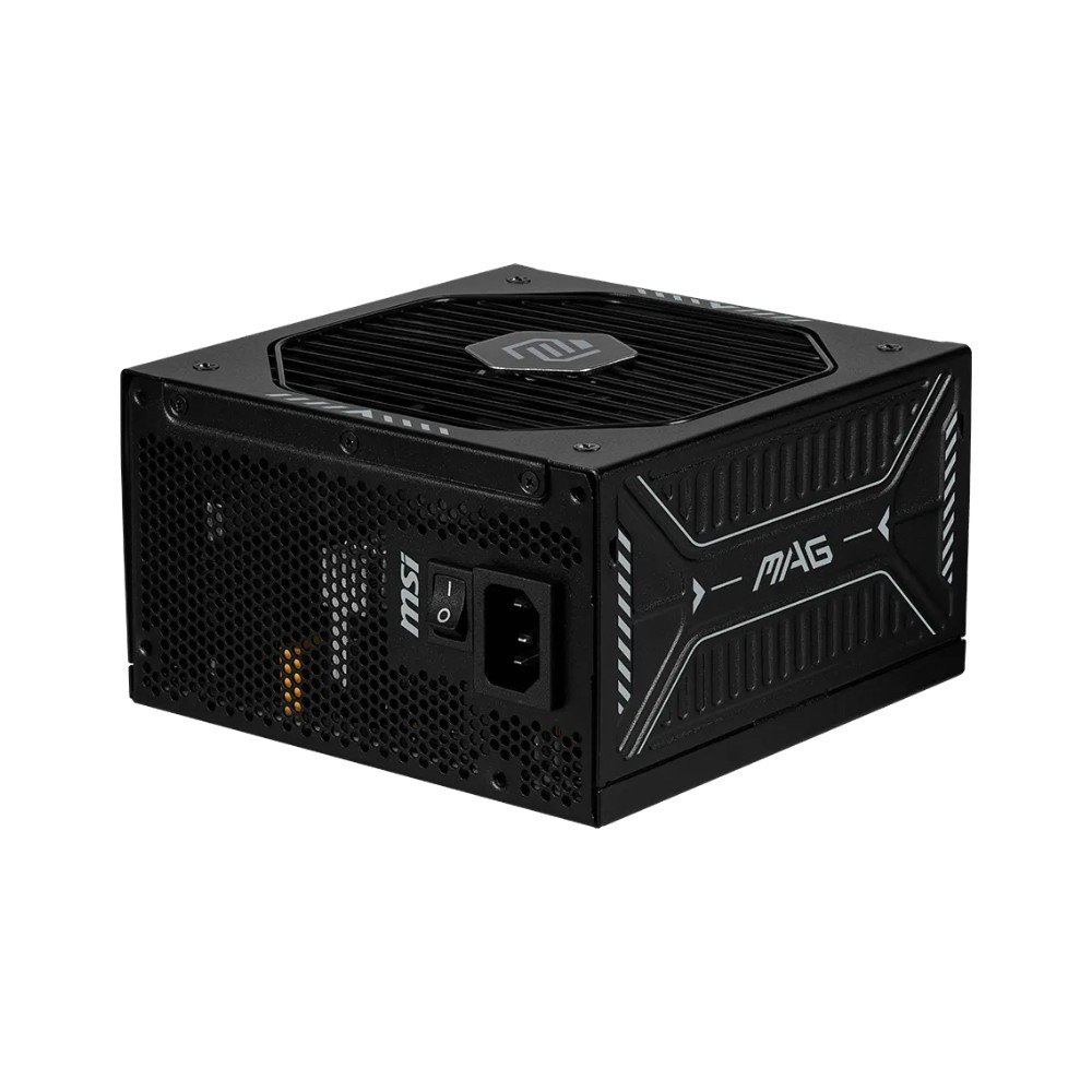 Fonte MSI MAG A1000GLS PCIE5, 1000W, 80 Plus Gold, Modular, Silent, PFC Ativo, Com Cabo, Preto - MAGA1000GLSPCIE5