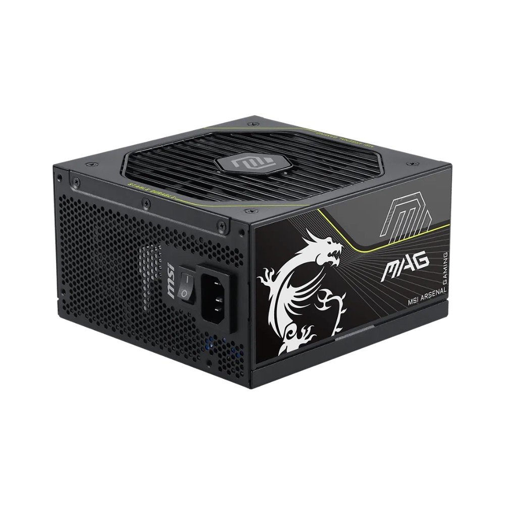 Fonte MSI MAG A1000PLS PCIE5, 1000W, 80 Plus Platinum, Modular, Silent, PFC Ativo, Com Cabo, Preto - MAGA1000PLSPCIE5 Fonte MSI MAG A1000PLS PCIE5, 1000W, 80 Plus Platinum, Modular, Silent, PFC Ativo, Com Cabo, Preto - MAGA1000PLSPCIE5