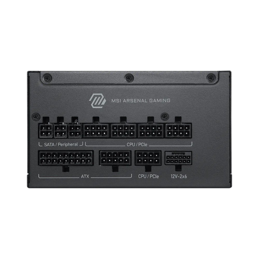 Fonte MSI MAG A1200PLS PCIE5, 1200W, 80 Plus Platinum, Modular, Silent, PFC Ativo, Com Cabo, Preto - MAGA1200PLSPCIE5 - view 4
