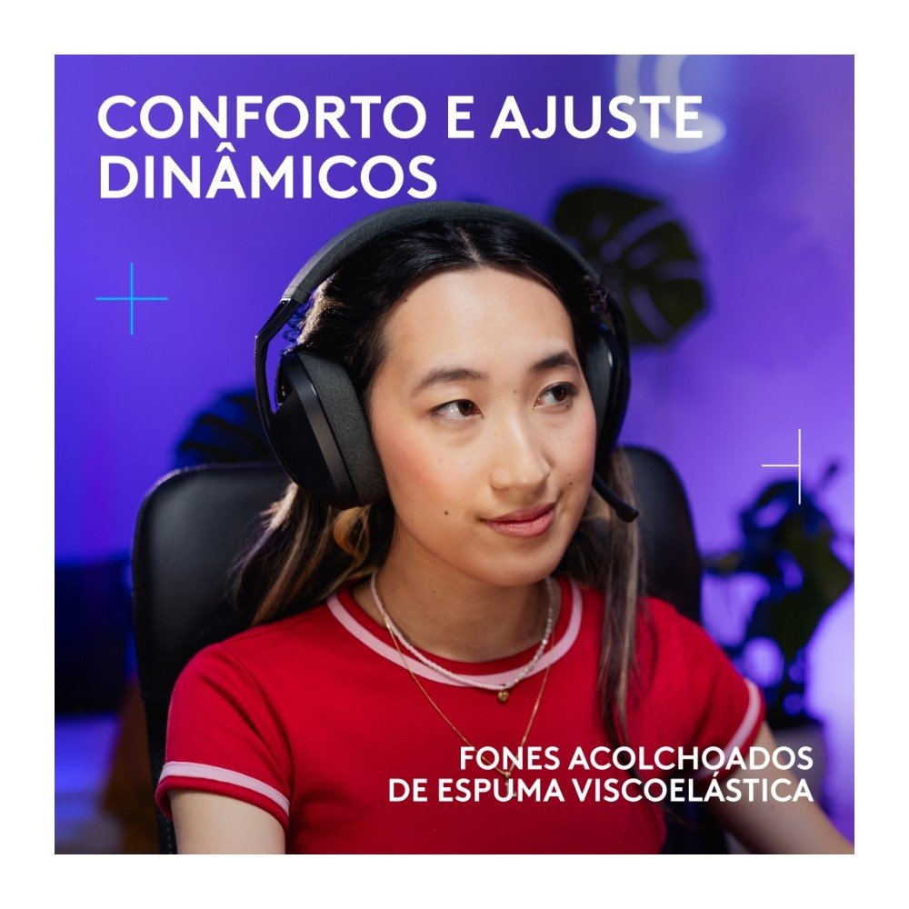 Headset Gamer Sem Fio ( Balão.info) G321 ( Balão.info), Bluetooth, Compatível com PC, PS4, PS5 e Nintendo Switch, Preto - 981-( Balão.info - foto 2