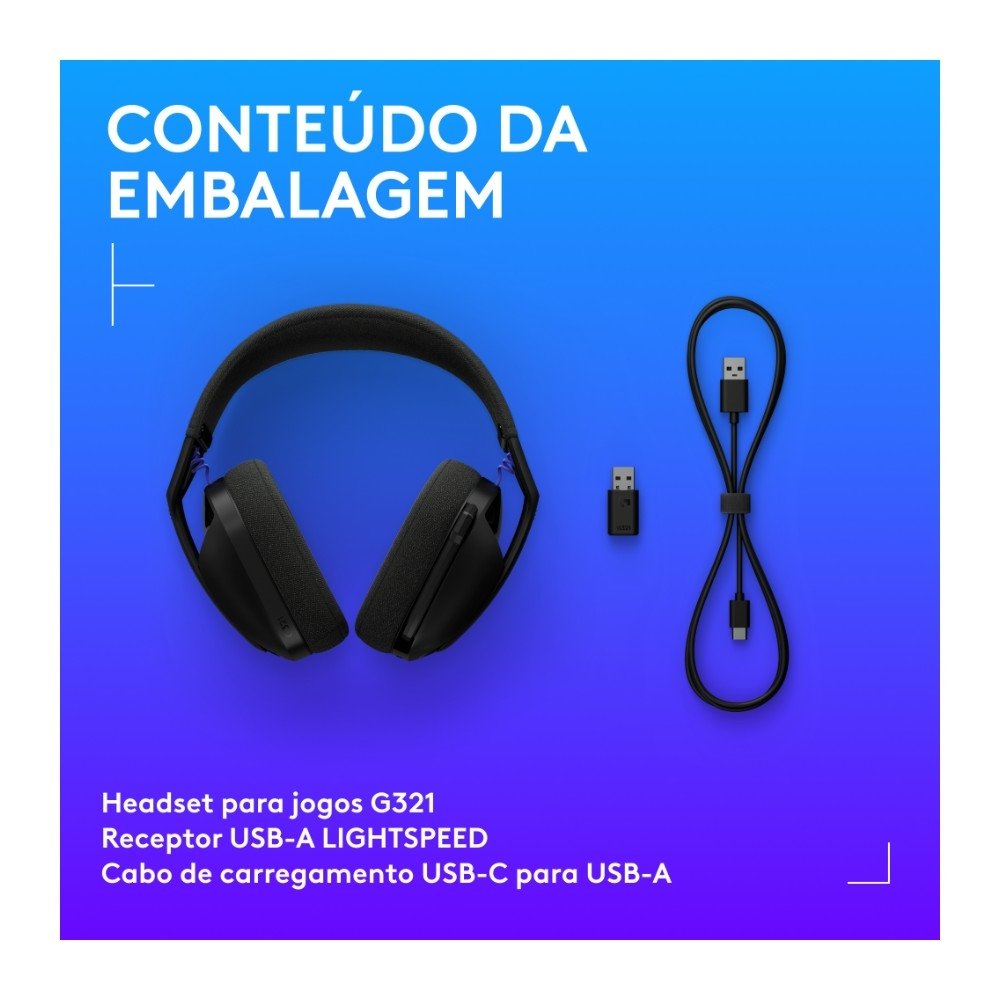 Headset Gamer Sem Fio ( Balão.info) G321 ( Balão.info), Bluetooth, Compatível com PC, PS4, PS5 e Nintendo Switch, Preto - 981-( Balão.info - foto 9