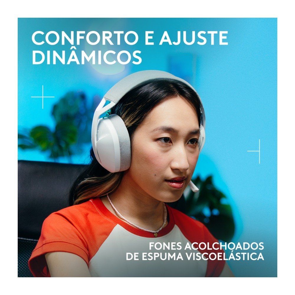 Headset Gamer Sem Fio ( Balão.info) G321 ( Balão.info), Bluetooth, Compatível com PC, PS4, PS5 e Nintendo Switch, Branco - 981-( Balão.info - foto 2
