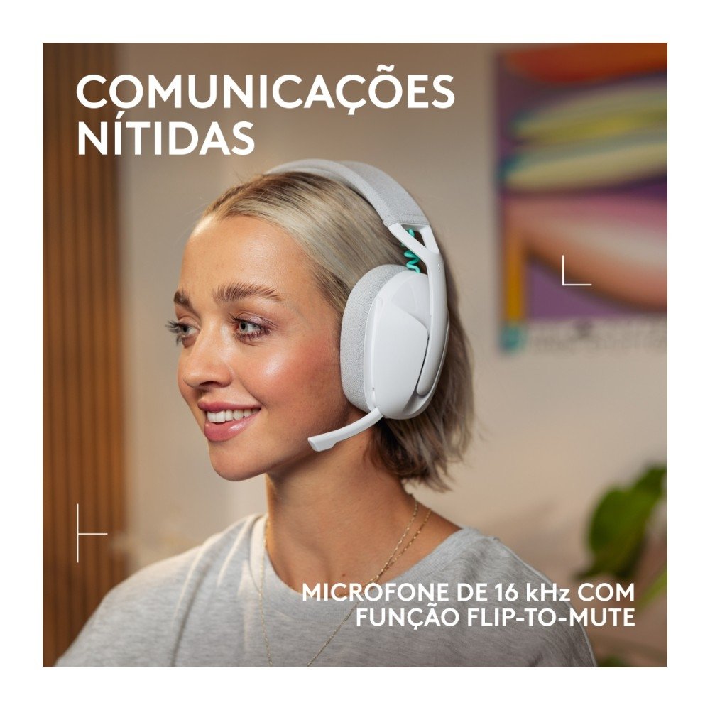 Headset Gamer Sem Fio ( Balão.info) G321 ( Balão.info), Bluetooth, Compatível com PC, PS4, PS5 e Nintendo Switch, Branco - 981-( Balão.info - foto 3